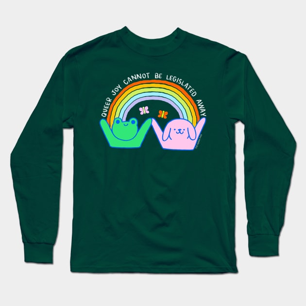 Queer Joy Cannot Be Legislated Away - The Peach Fuzz Long Sleeve T-Shirt by ThePeachFuzz